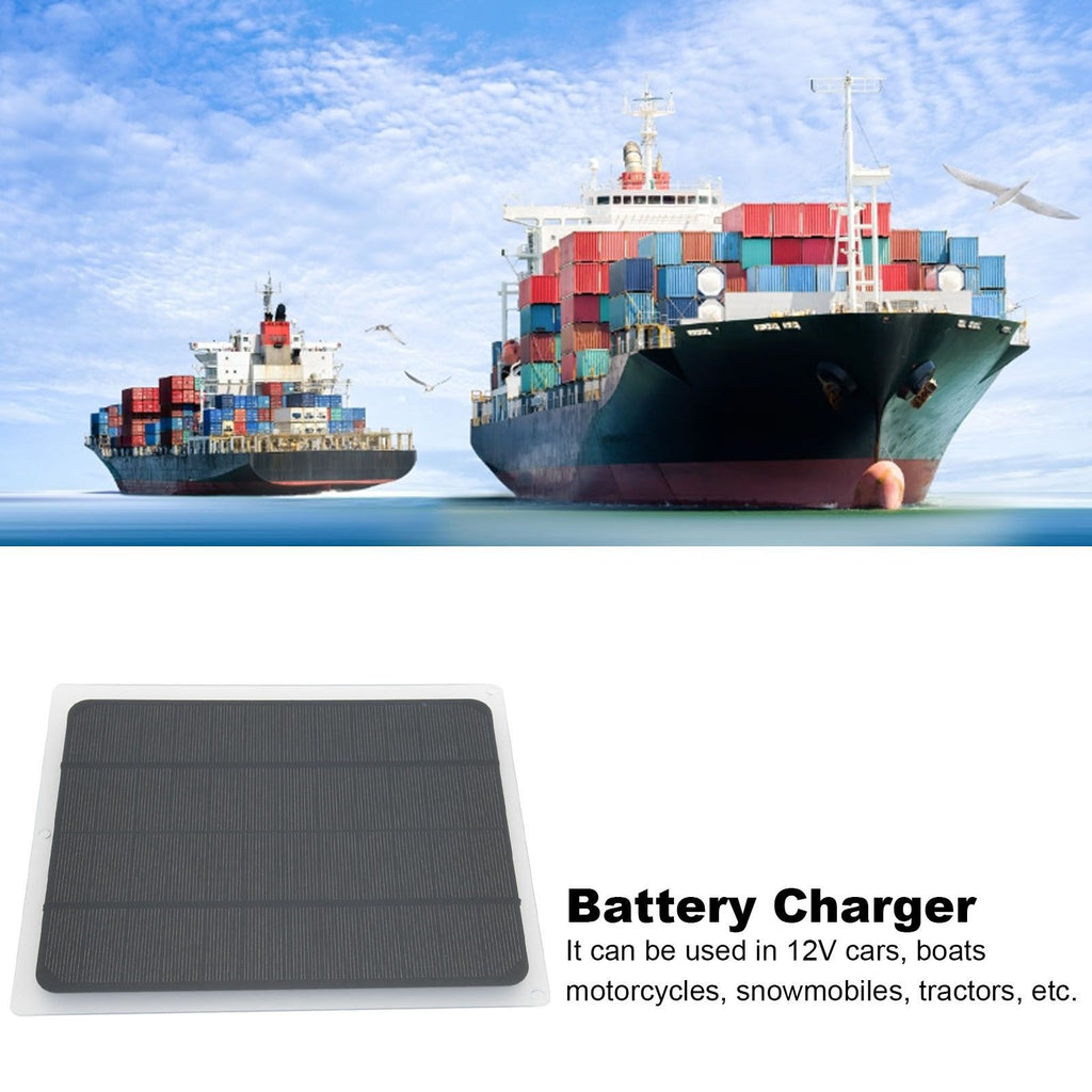 5W 12V Multifunctional Solar Panel Outdoor Mobile Power for Automobile Storage Battery Charging
