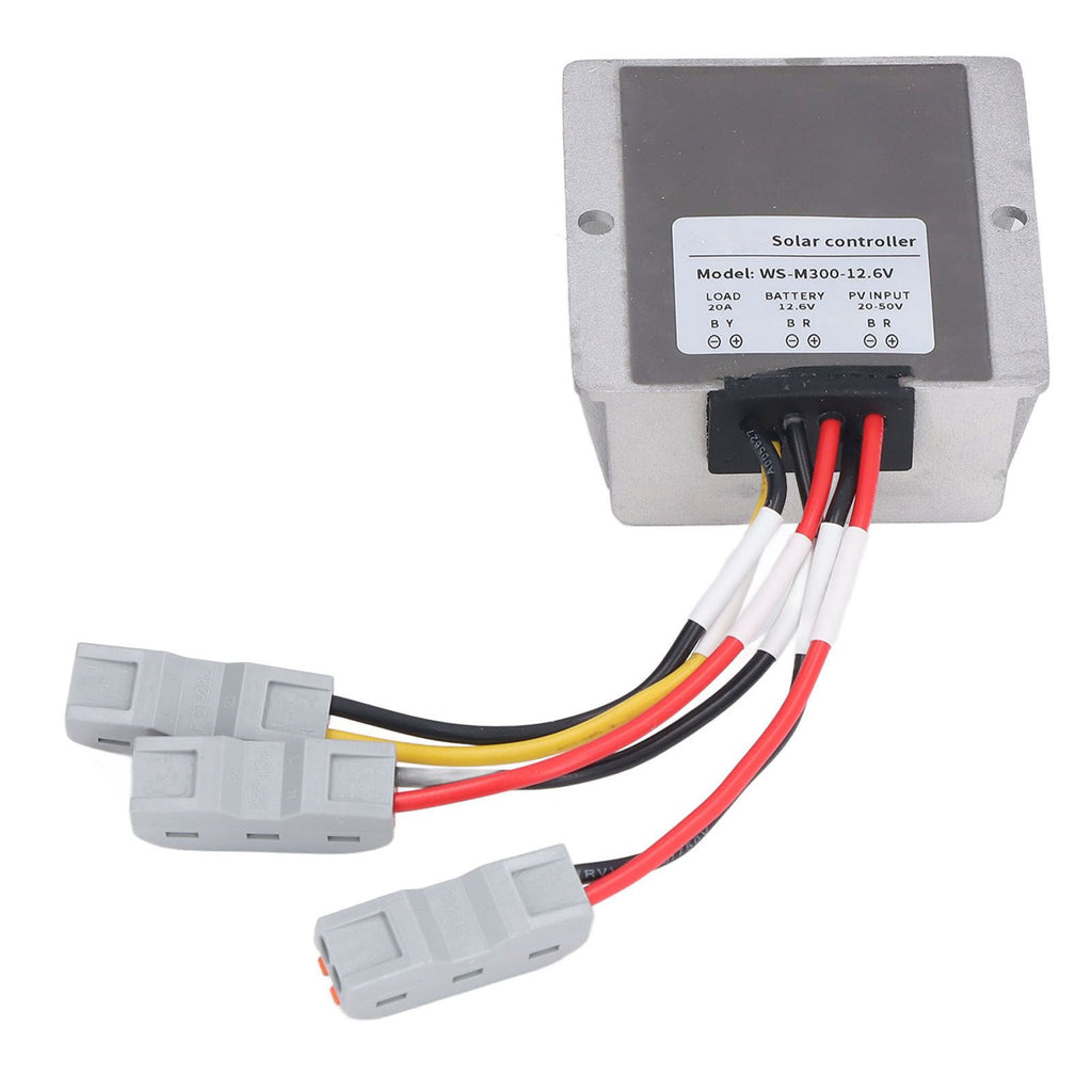 20A 300W MPPT Solar Charge Controller Buck Synchronous Rectifier Photovoltaic Battery Charger 24 Hours Load Output 12.6V Normally Open