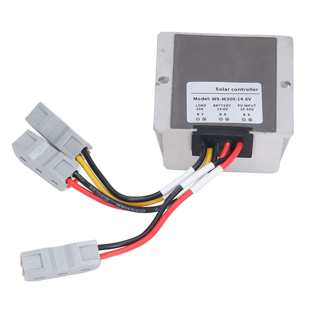 20A 300W MPPT Solar Charge Controller Buck Synchronous Rectifier Photovoltaic Battery Charger 24 Hours Load Output 14.6V Normally Open