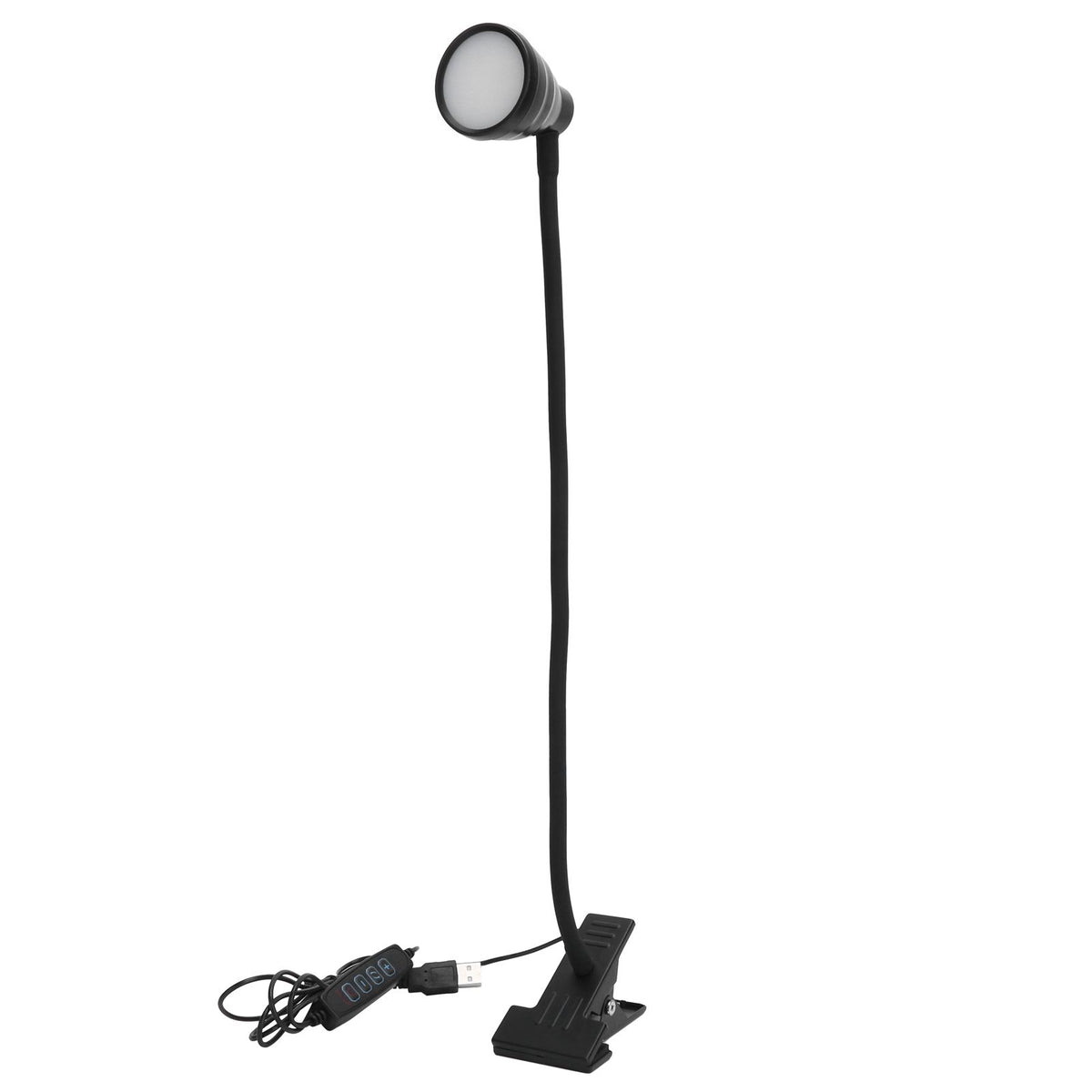 Adjustable Clip Lamp USB Learning Light Reading Eye Protection Lighting SuppliesBlack