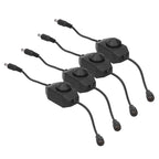 4Pcs 12V LED Brightness Dimmer Lamp Stepless Dimming Knob Controller Accessory Black