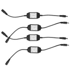 4Pcs 12V LED Brightness Dimmer Lamp Stepless Dimming Knob Controller Accessory Black