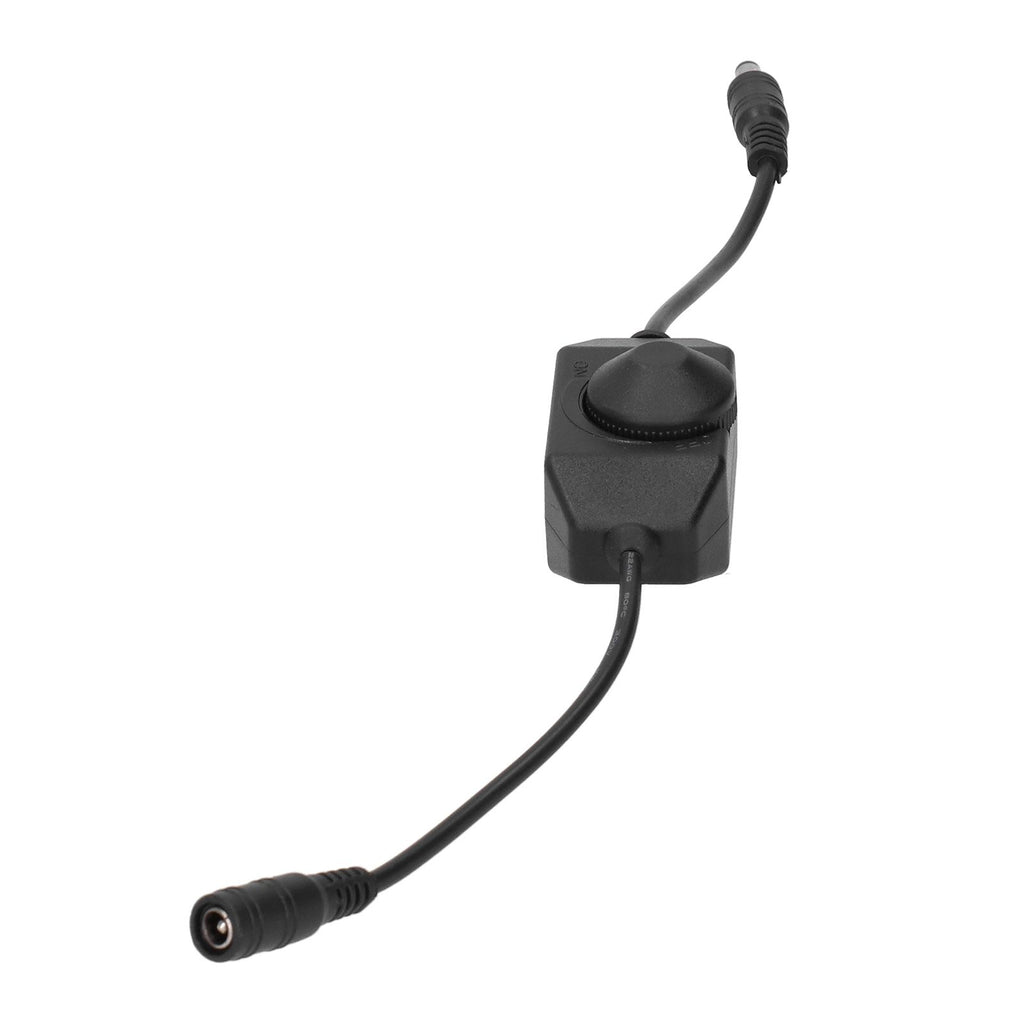 4Pcs 12V LED Brightness Dimmer Lamp Stepless Dimming Knob Controller Accessory Black