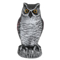 Fake Simulation Owl Statue Decoration Outdoor Garden Plastic Repeller Hunting Decoy1021‑1