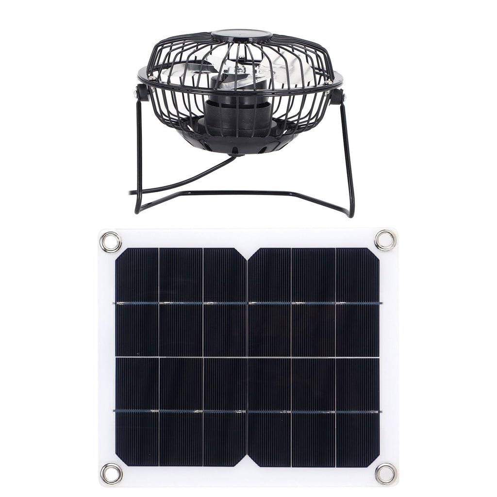 10W Solar Panel with Cooling Fan Photovoltaic Solar Panel for Home Pet Dog House
