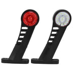2PCS Dual Color 28LED Truck Side Marker Lamp 24V Warning Signal Light Car Trailer Taillight