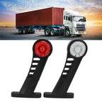 2PCS Dual Color 28LED Truck Side Marker Lamp 24V Warning Signal Light Car Trailer Taillight