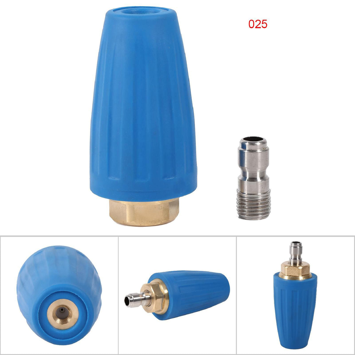 1/4" Quick Connect High Pressure Washer Cleaner Accessory Spray Turbo Nozzle 3000PSI 2.5