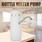 Portable USB Fast Charging Electric Automatic Bottle Drinking Water Pump Dispenser (White)