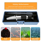 Seawater Salinity Meter Aquarium Optics Refractometer Temperature ATC Digital 0 - 10%