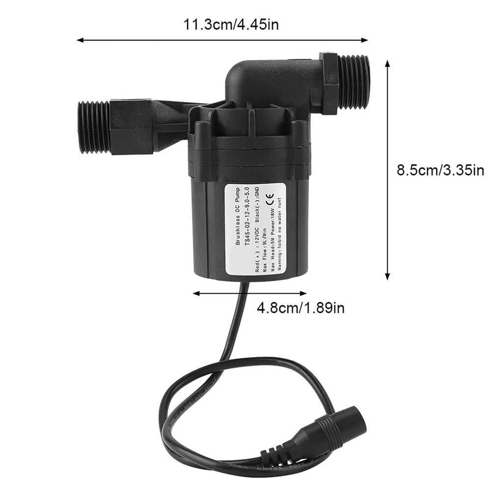 DC 12V 18W Brewing Homebrew Pump Circulation Brushless Beer Pumps(with connector)
