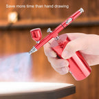 0.3mm Mini Air Compressor Spray Airbrush Set 7CC Capacity