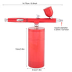 0.3mm Mini Air Compressor Spray Airbrush Set 7CC Capacity