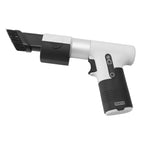 Electric Air Duster Blowing Suctioning Dual Purpose 120000 RPM 3000mAh 3 Gear Adjustable with 2 Nozzles Cordless Air Duster for Computer Car Gray