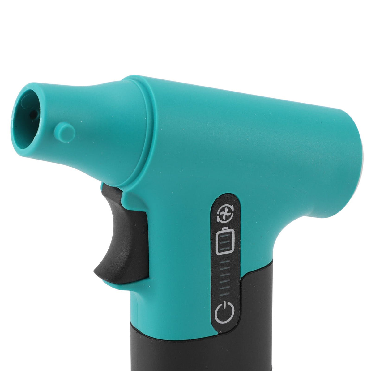 Electric Air Duster Blowing Suctioning Dual Purpose 120000 RPM 3000mAh 3 Gear Adjustable with 2 Nozzles Cordless Air Duster for Computer Car Green