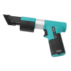 Electric Air Duster Blowing Suctioning Dual Purpose 120000 RPM 3000mAh 3 Gear Adjustable with 2 Nozzles Cordless Air Duster for Computer Car Green