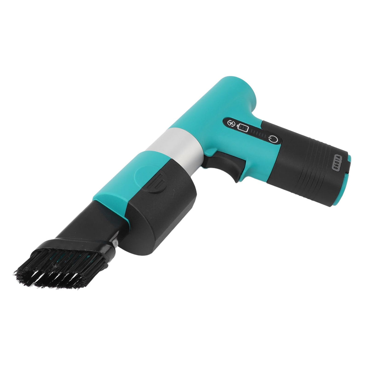 Electric Air Duster Blowing Suctioning Dual Purpose 120000 RPM 3000mAh 3 Gear Adjustable with 2 Nozzles Cordless Air Duster for Computer Car Green