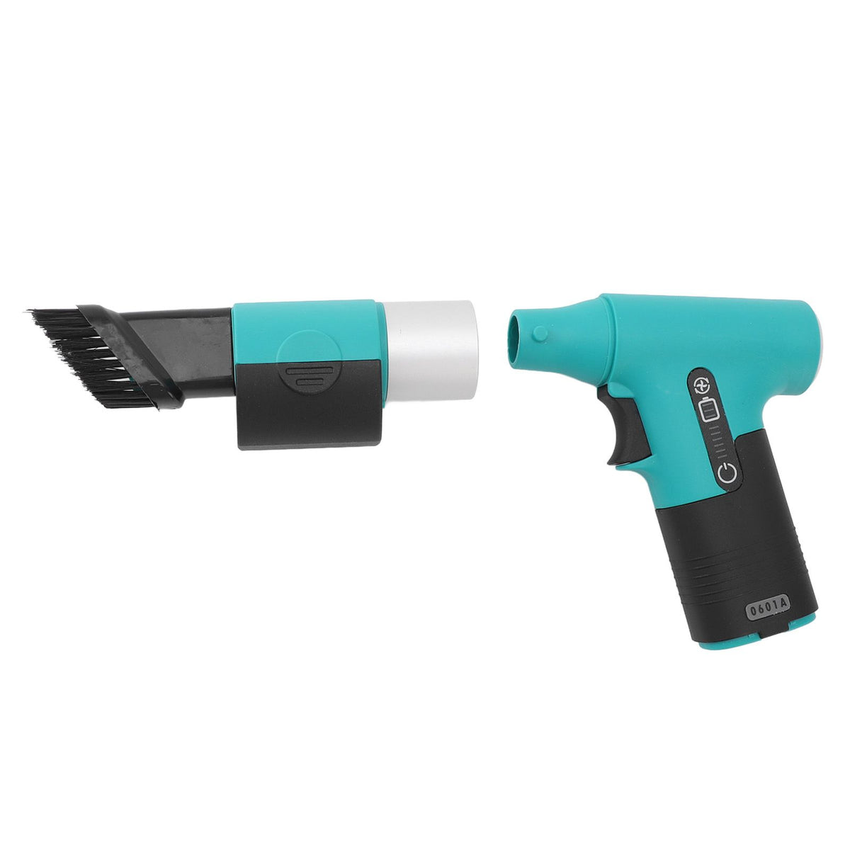 Electric Air Duster Blowing Suctioning Dual Purpose 120000 RPM 3000mAh 3 Gear Adjustable with 2 Nozzles Cordless Air Duster for Computer Car Green