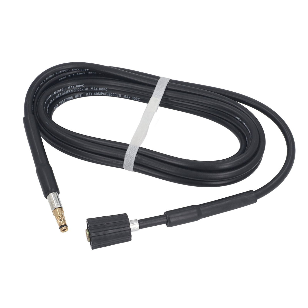 Pressure Washer Hose 5800PSI M22 and Plug Rubber Power Washer Water Hose for Car Home Cleaning 5m/16.4ft