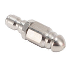 High Pressure Washer Jetter Nozzle Professional Stainless Steel 5000 PSI Sewer Jetter Nozzle with 1/4 Inch Quick Connector
