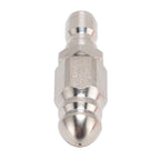 High Pressure Washer Jetter Nozzle Professional Stainless Steel 5000 PSI Sewer Jetter Nozzle with 1/4 Inch Quick Connector