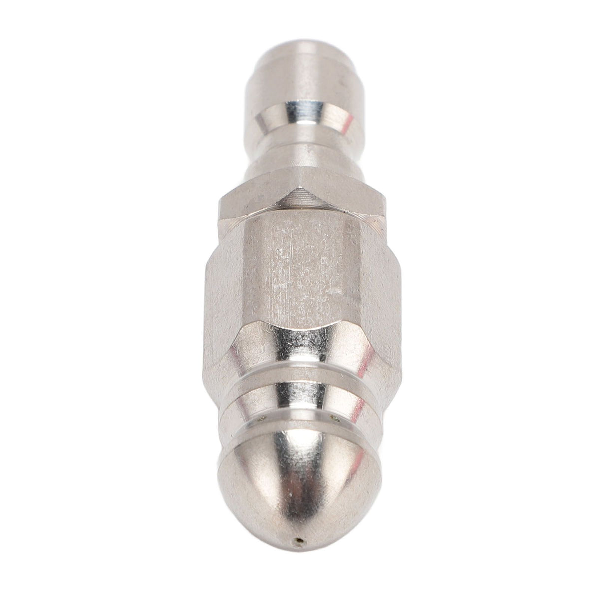 High Pressure Washer Jetter Nozzle Professional Stainless Steel 5000 PSI Sewer Jetter Nozzle with 1/4 Inch Quick Connector