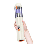 4 in 1 Cordless Handheld Car Vacuum Cleaner Rechargeable 14000PA Strong Suction 60000RPM Brushless Motor for Home Pet Car Office Vacuuming Blowing White