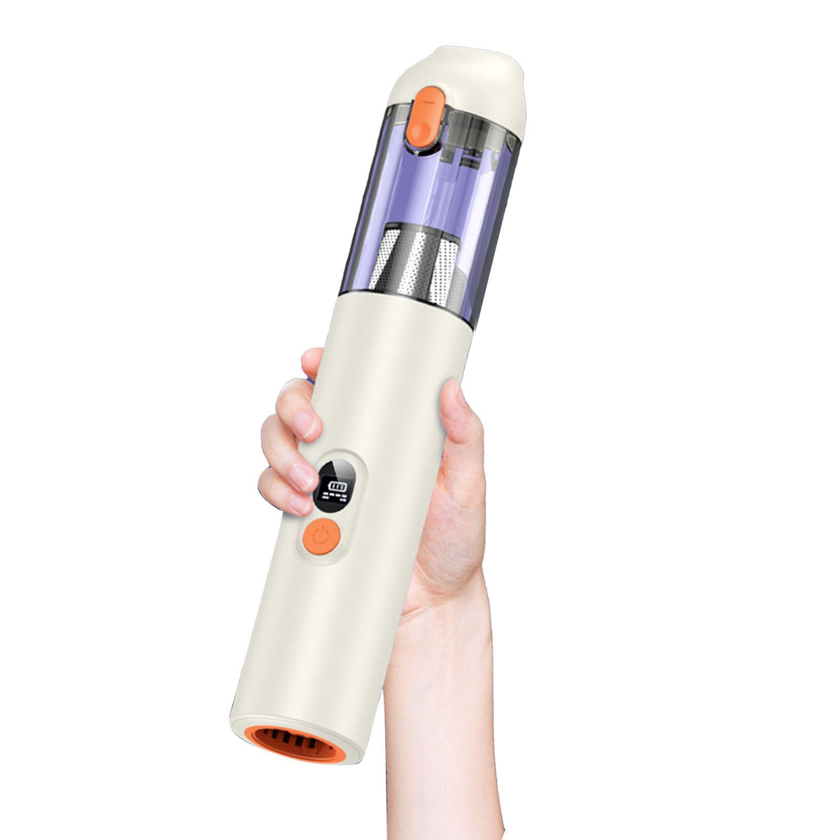 4 in 1 Cordless Handheld Car Vacuum Cleaner Rechargeable 14000PA Strong Suction 60000RPM Brushless Motor for Home Pet Car Office Vacuuming Blowing White