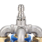 4 in 1 Pressure Washer Nozzle Blue 360° Rotating 4000psi 1/4 Inch Quick Connector Pressure Washer Turbo Nozzle for Vehicle Floor