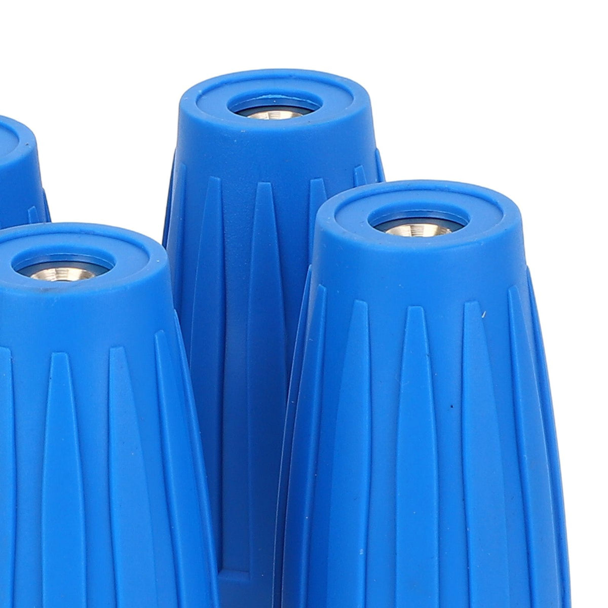 4 in 1 Pressure Washer Nozzle Blue 360° Rotating 4000psi 1/4 Inch Quick Connector Pressure Washer Turbo Nozzle for Vehicle Floor