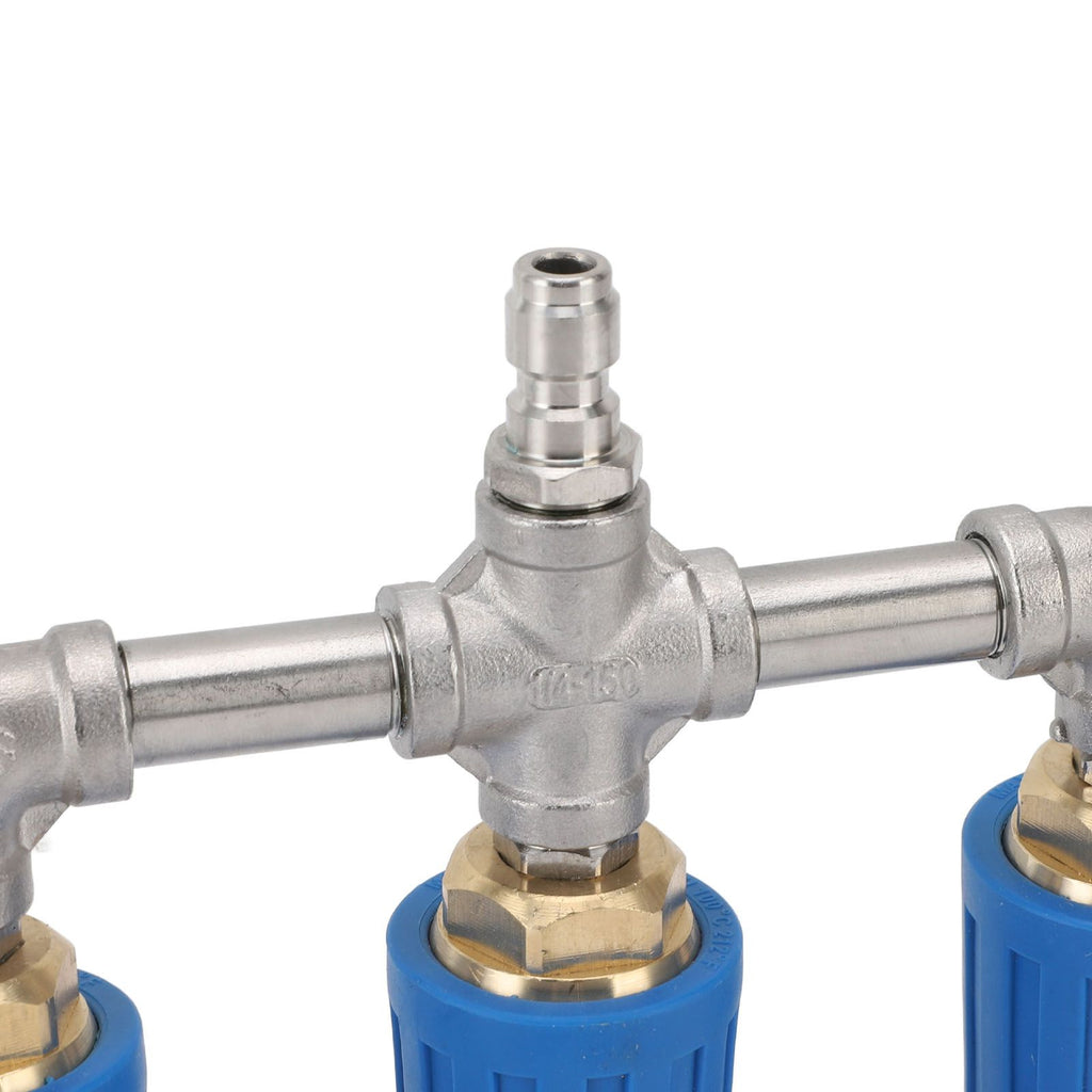 Triple Turbo Nozzle 1/4 Inch Quick Plug 4000PSI Rotating Pressure Washer Nozzle for Garden Car Road Cleaning
