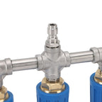 Triple Turbo Nozzle 1/4 Inch Quick Plug 4000PSI Rotating Pressure Washer Nozzle for Garden Car Road Cleaning