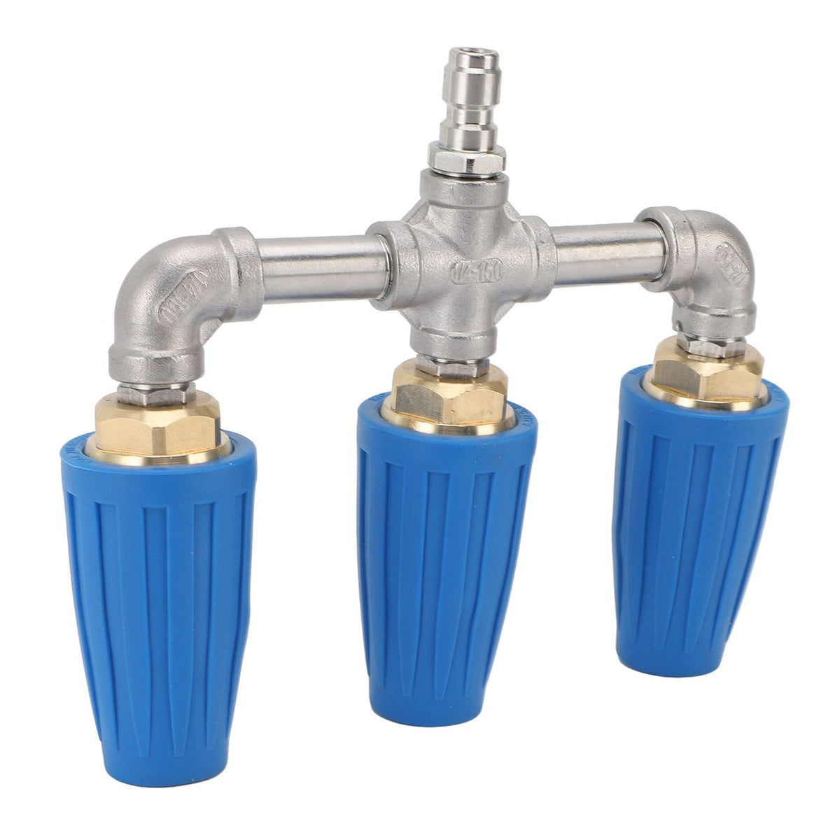 Triple Turbo Nozzle 1/4 Inch Quick Plug 4000PSI Rotating Pressure Washer Nozzle for Garden Car Road Cleaning