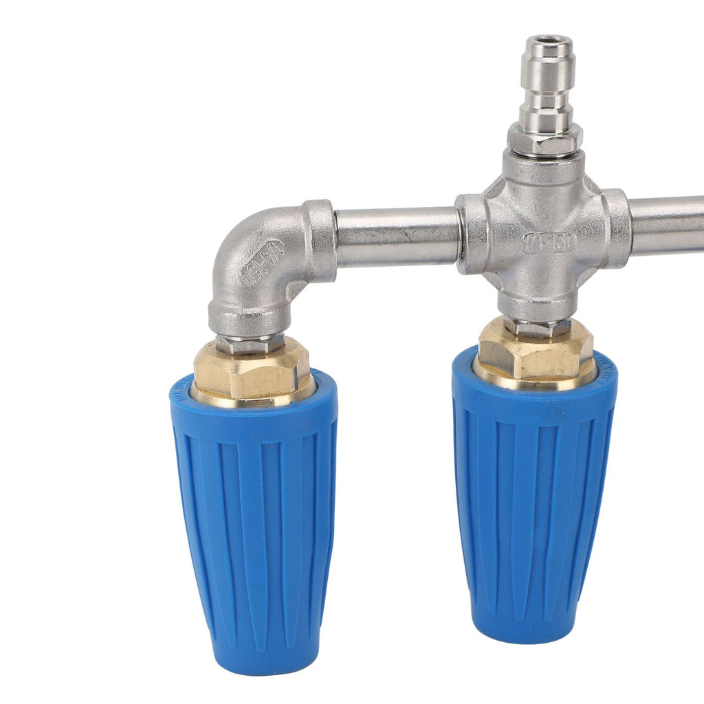 Triple Turbo Nozzle 1/4 Inch Quick Plug 4000PSI Rotating Pressure Washer Nozzle for Garden Car Road Cleaning
