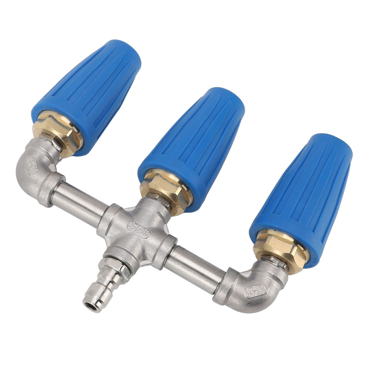Triple Turbo Nozzle 1/4 Inch Quick Plug 4000PSI Rotating Pressure Washer Nozzle for Garden Car Road Cleaning