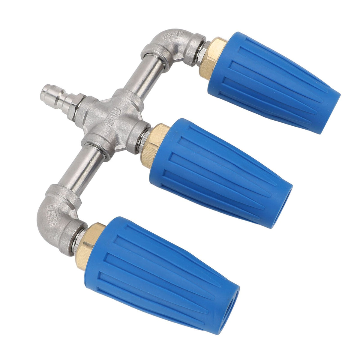 Triple Turbo Nozzle 1/4 Inch Quick Plug 4000PSI Rotating Pressure Washer Nozzle for Garden Car Road Cleaning