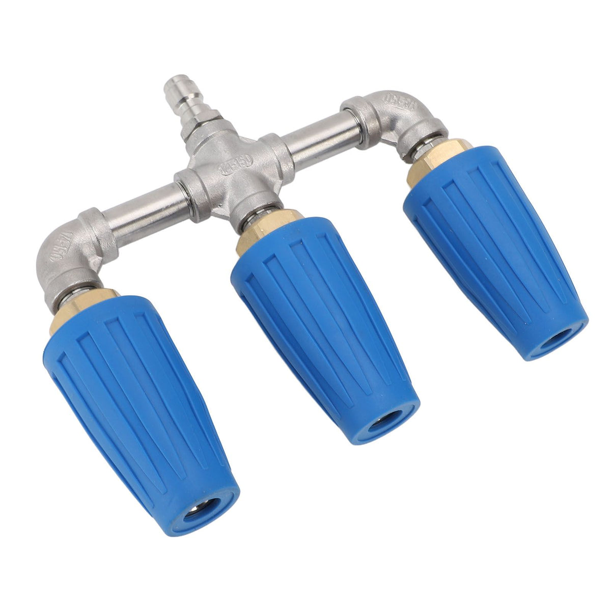 Triple Turbo Nozzle 1/4 Inch Quick Plug 4000PSI Rotating Pressure Washer Nozzle for Garden Car Road Cleaning