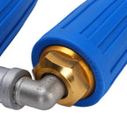 Pressure Washer Double Turbine Nozzle 1/4 Inch Stainless Steel 4000psi Double Rotating Turbo Nozzle for Garden Cars Cleaning Blue