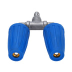 Pressure Washer Double Turbine Nozzle 1/4 Inch Stainless Steel 4000psi Double Rotating Turbo Nozzle for Garden Cars Cleaning Blue
