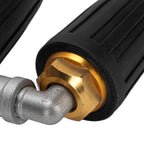 Pressure Washer Double Turbine Nozzle 1/4 Inch Stainless Steel 4000psi Double Rotating Turbo Nozzle for Garden Cars Cleaning Black