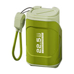 10000mAh Power Bank with AC Wall Plug and Cable 22.5W Fast Charge Compact Travel Portable Charger for Android for IOS Olive Green