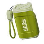 10000mAh Power Bank with AC Wall Plug and Cable 22.5W Fast Charge Compact Travel Portable Charger for Android for IOS Olive Green