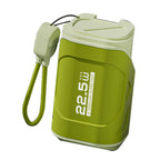 10000mAh Power Bank with AC Wall Plug and Cable 22.5W Fast Charge Compact Travel Portable Charger for Android for IOS Olive Green