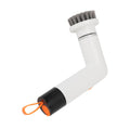 Cordless Cleaning Brush Scrubber IPX7 Water Proof Automatic Bathroom Brush Cleaner with 4 Replaceable Heads 2 Speed Adjustable White