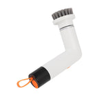 Cordless Cleaning Brush Scrubber IPX7 Water Proof Automatic Bathroom Brush Cleaner with 4 Replaceable Heads 2 Speed Adjustable White