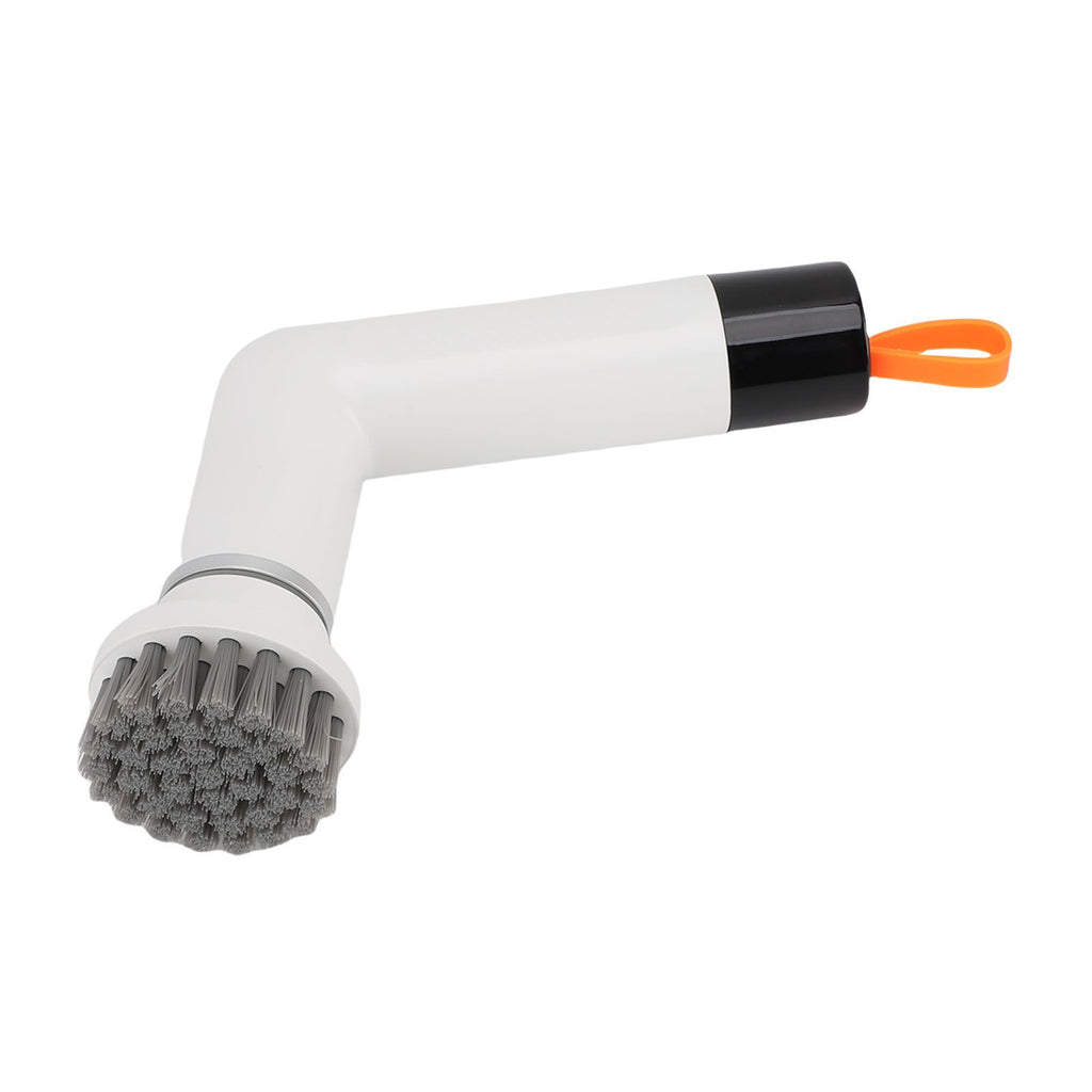 Cordless Cleaning Brush Scrubber IPX7 Water Proof Automatic Bathroom Brush Cleaner with 4 Replaceable Heads 2 Speed Adjustable White
