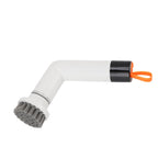 Cordless Cleaning Brush Scrubber IPX7 Water Proof Automatic Bathroom Brush Cleaner with 4 Replaceable Heads 2 Speed Adjustable White