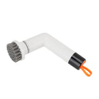 Cordless Cleaning Brush Scrubber IPX7 Water Proof Automatic Bathroom Brush Cleaner with 4 Replaceable Heads 2 Speed Adjustable White