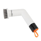Cordless Cleaning Brush Scrubber IPX7 Water Proof Automatic Bathroom Brush Cleaner with 4 Replaceable Heads 2 Speed Adjustable White