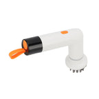 Cordless Cleaning Brush Scrubber IPX7 Water Proof Automatic Bathroom Brush Cleaner with 4 Replaceable Heads 2 Speed Adjustable White